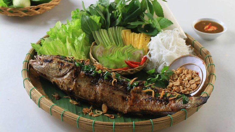 Cá lóc nướng trui An Giang