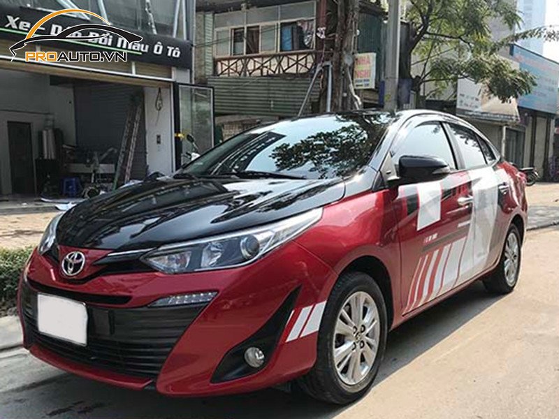 Bảng giá dán wrap đổi màu xe Toyota Vios