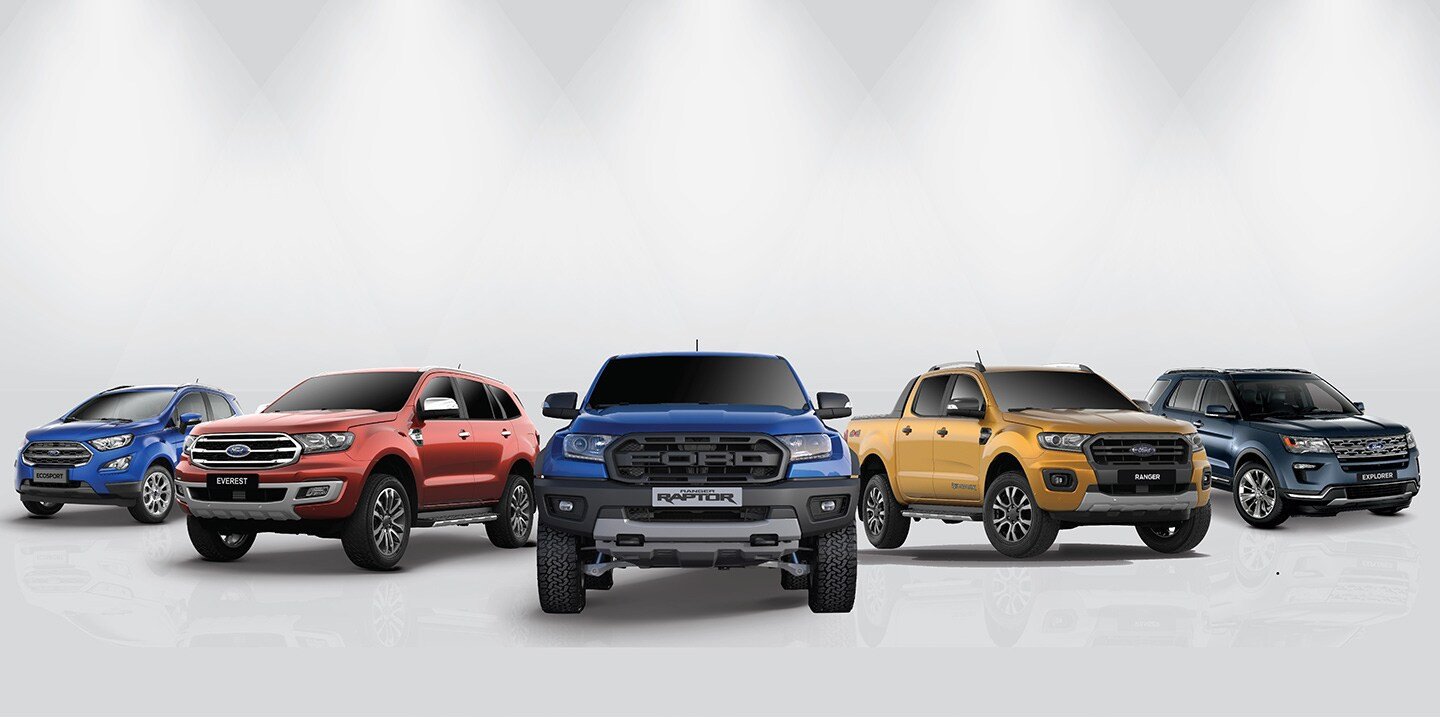 Các dòng xe Ford phổ biến tại thị trường Việt Nam như Ranger, Everest, Explorer