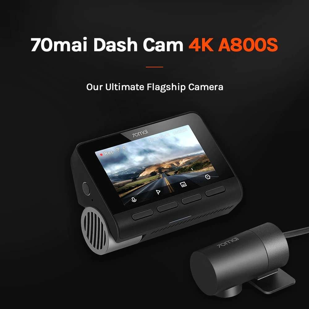 Camera hành trình 70Mai A800S với khả năng ghi hình 4K sắc nét