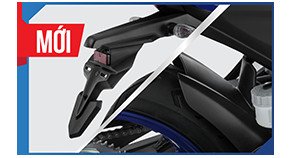 Chắn bùn sau thiết kế mới tương tự YZF-R1 trên mẫu xe Exciter 155 VVA