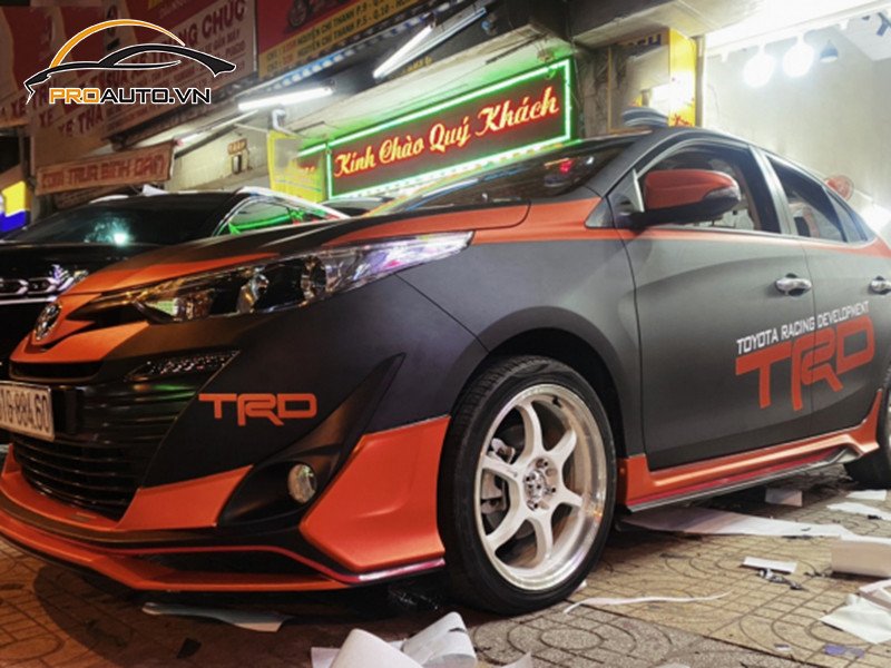 Dán wrap đổi màu xe Toyota Vios bảo vệ sơn xe