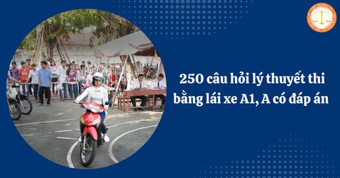 Danh sách các câu hỏi lý thuyết trọng tâm cho bằng lái xe máy A1 và A