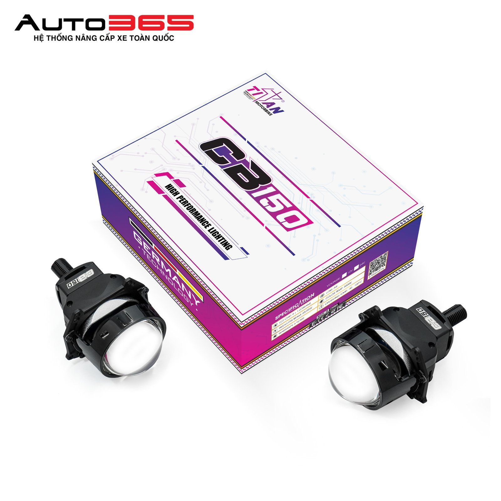 Đèn Bi LED Titan CB150 cho xe tải 24V