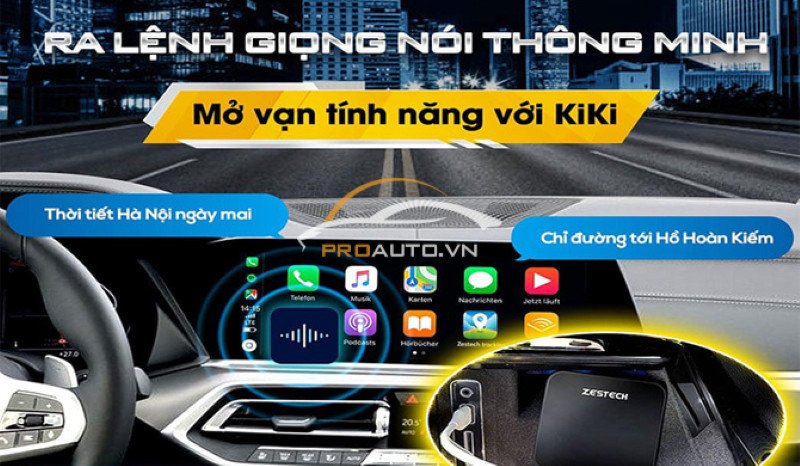Điều khiển giọng nói Kiki trên Android Box ô tô