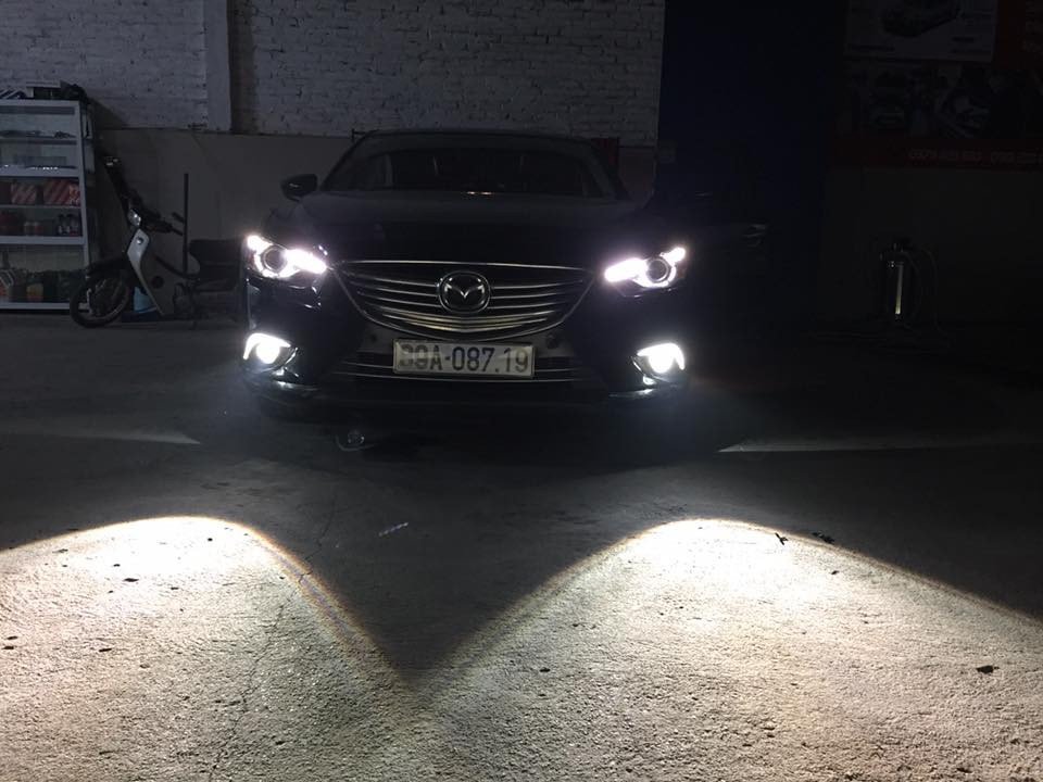 Độ bi gầm LED tăng cường khả năng chiếu sáng cho xe Mazda 6