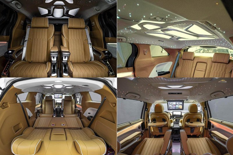 Độ Limousine gói Royal: Sang trọng với vách ngăn và TV lớn