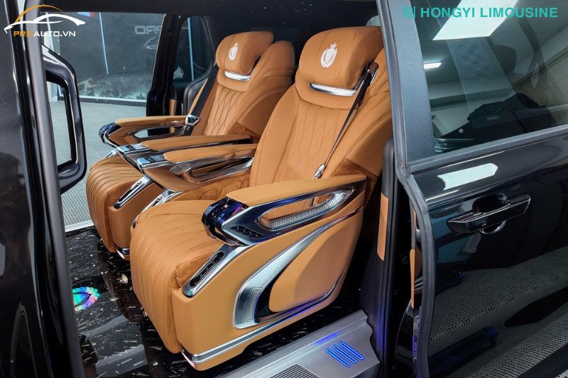 Ghế Limousine Hongyi Crystal 4.0 Pro điều khiển bằng giọng nói