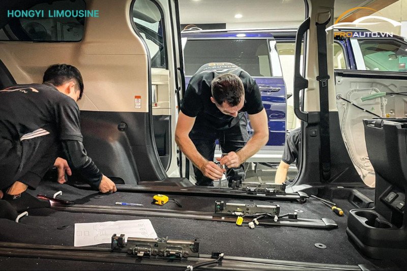 Hình ảnh thực tế ghế Limousine đã độ trên xe ô tô