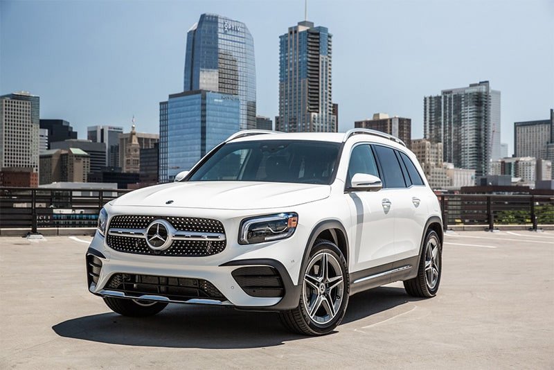 Hình ảnh xe Mercedes-Benz GLB SUV 7 chỗ, thiết kế vuông vắn mạnh mẽ