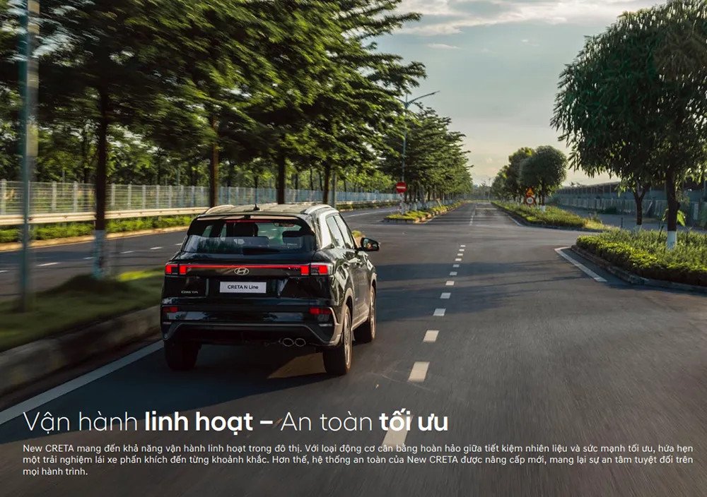 Hyundai Creta 2025 vận hành linh hoạt trên nhiều địa hình