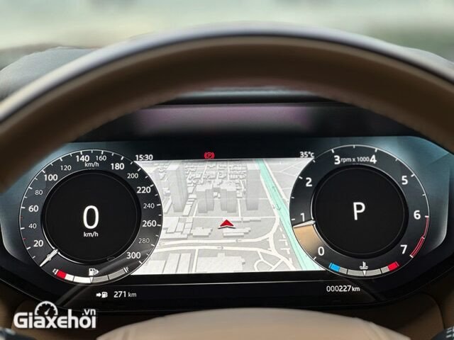 Khoang nội thất Range Rover Autobiography LWB 2025 với màn hình cảm ứng trung tâm
