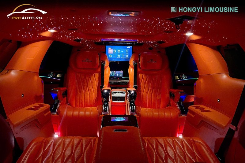 Không gian nội thất Limousine thoải mái