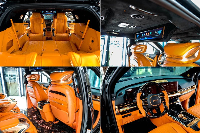 Không gian xe Limousine cao cấp với ghế điều khiển giọng nói