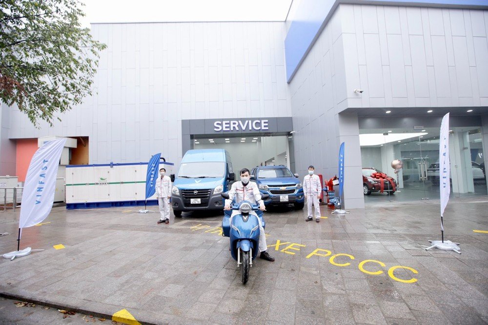 Khu vực dịch vụ hậu mãi với trang thiết bị hiện đại