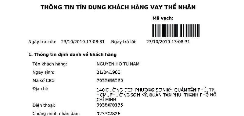 Kiểm tra lịch sử tín dụng CIC khi vay mua xe trả góp lần hai