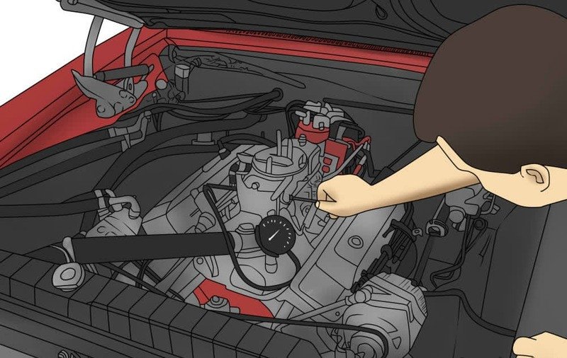 Kiểm tra và điều chỉnh bầu lọc gió và kim xăng ô tô trước khi chỉnh ga-răng-ti