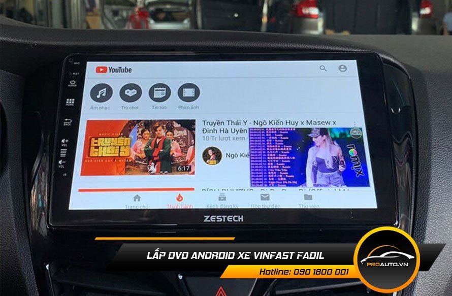 Lắp màn hình Android xe Vinfast Fadil giải trí thông minh