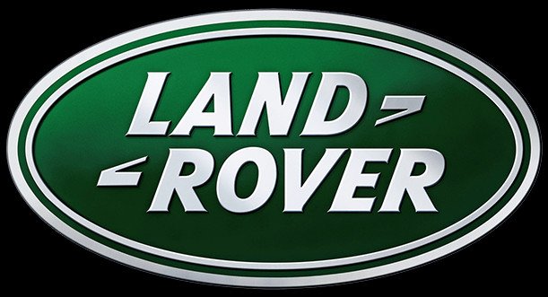 Logo Land Rover với màu xanh lục và vạch nối