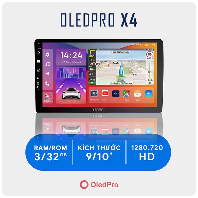 Màn hình DVD Android OledPro X4 New chất lượng cao