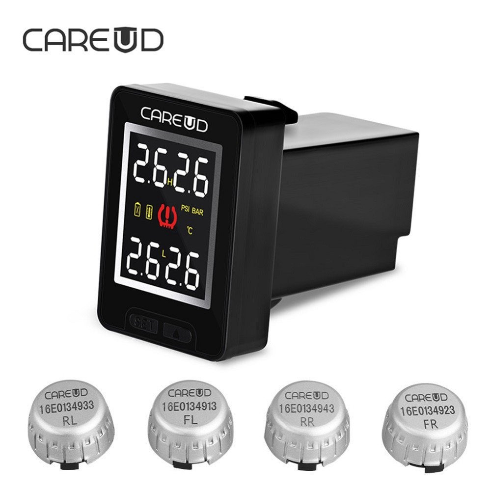 Màn hình hiển thị của cảm biến áp suất lốp Careud