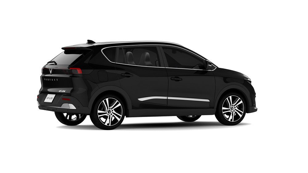 Màu đen là một trong 8 lựa chọn màu sơn ngoại thất của VF e34