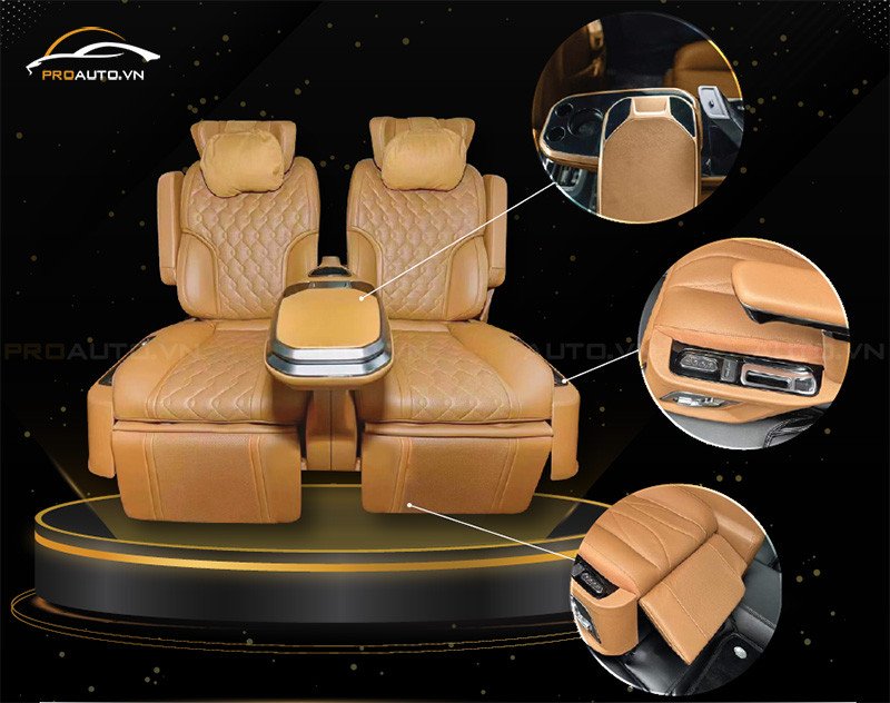 Mẫu ghế độ Limousine PRO 3 cho Toyota Fortuner, tối ưu trải nghiệm người dùng.
