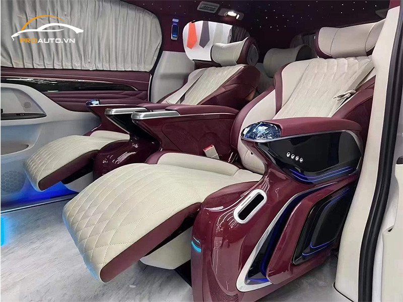 Mẫu ghế Limousine Hongyi CRYSTAL 2.0 cao cấp, thiết kế độc đáo.