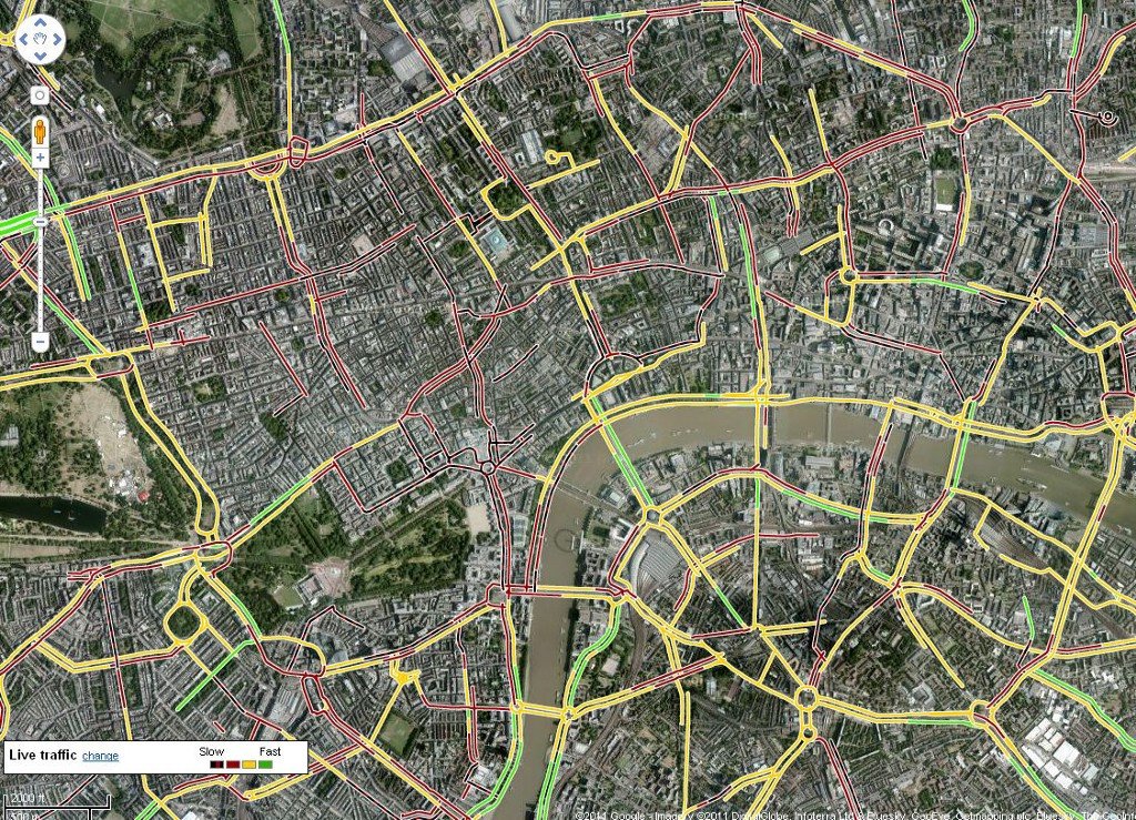 Minh họa công nghệ AI và Graph Neural Networks đằng sau khả năng Google Maps báo tắc đường chính xác, hỗ trợ người dùng ô tô.