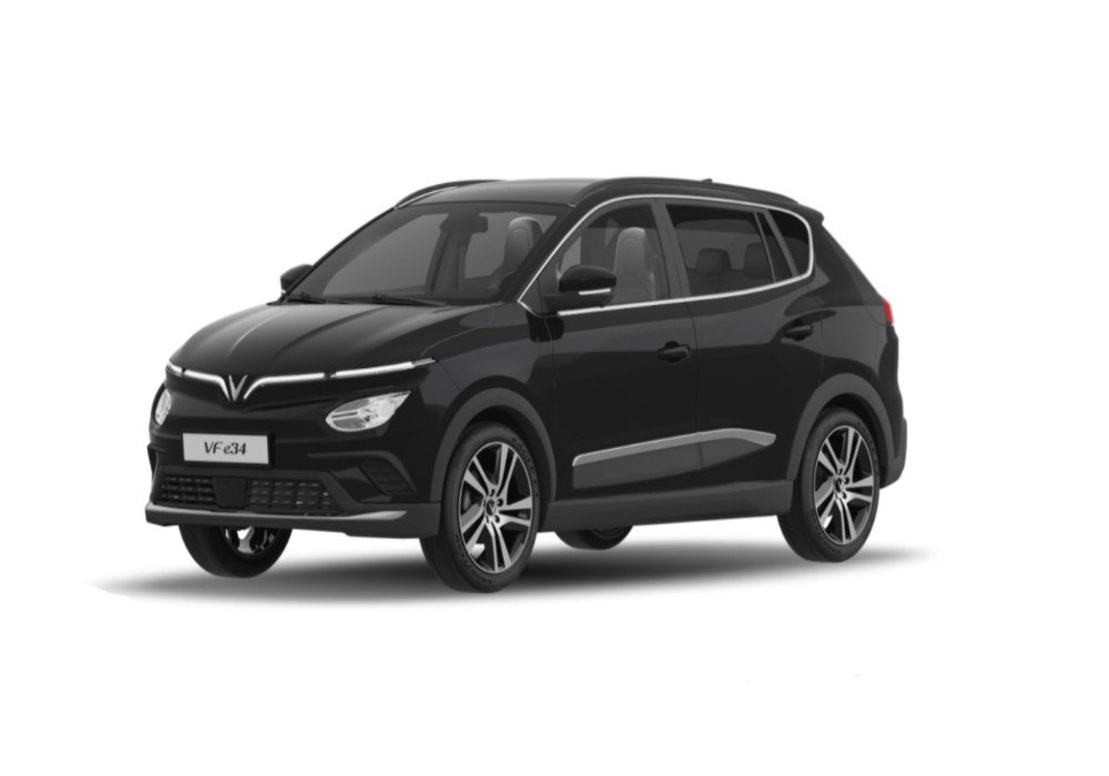 Ngoại hình sang trọng của VinFast VF e34 màu đen Jet Black