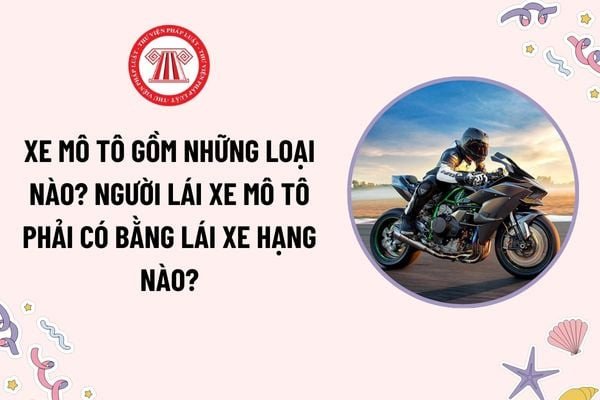 Người điều khiển xe mô tô hai bánh trên đường, minh họa các loại xe máy và quy định giao thông đường bộ tại Việt Nam.