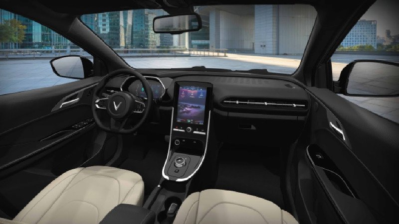 Nội thất xe ô tô điện VinFast VF e34 sang trọng, tiện nghi