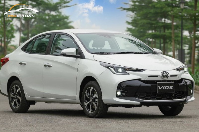 Nội thất xe Toyota Vios được đổi màu da