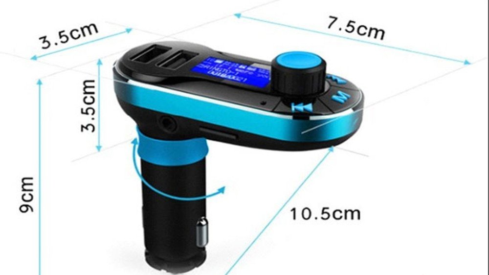 Tẩu nghe nhạc Bluetooth xe hơi BT66 tích hợp cổng sạc tiện lợi