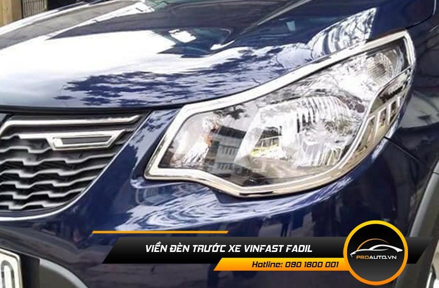 Viền đèn trước xe Vinfast Fadil tăng tính thẩm mỹ