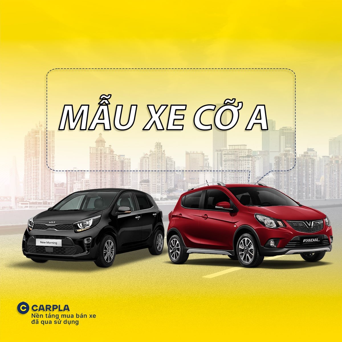 Xe cỡ A di chuyển trên đường phố đông đúc, biểu tượng của sự tiện lợi và tiết kiệm nhiên liệu trong đô thị.