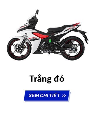Xe côn tay Exciter 155 VVA phiên bản Trắng Đỏ cao cấp, thể thao