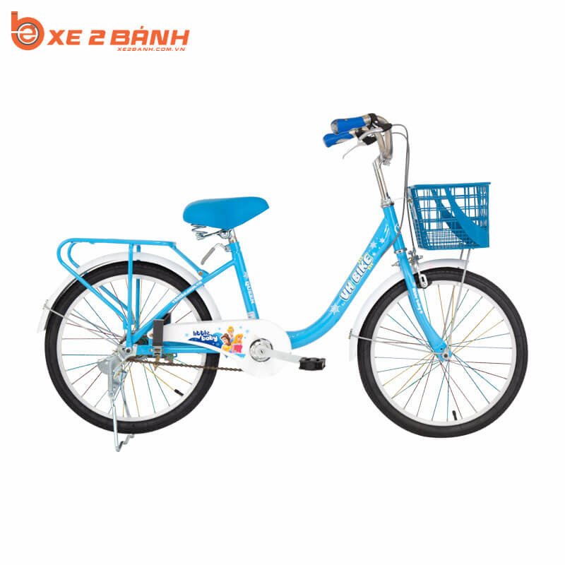 Xe đạp học sinh VHBIKE QUEEN 20 inch màu xanh lam nổi bật