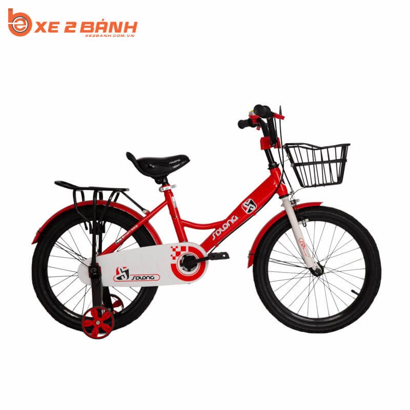 Xe đạp trẻ em SOLONG 18 inch màu đỏ
