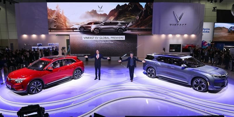 Xe vinfast ra mắt ở Mỹ - sự kiện LAAS 2021