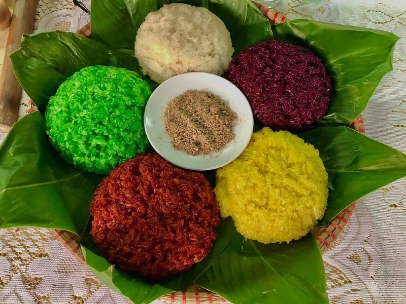 Xôi ngũ sắc Hà Giang, món ăn truyền thống đầy màu sắc