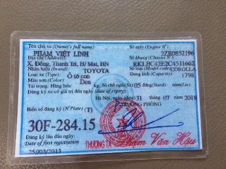Giấy Tờ Xe Ô Tô Hà Nội: Hướng Dẫn Thủ Tục Đăng Ký, Sang Tên Và Các Loại Giấy Tờ Cần Thiết