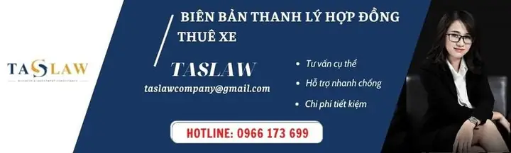Mẫu Thanh Lý Hợp Đồng Thuê Xe Mới Nhất