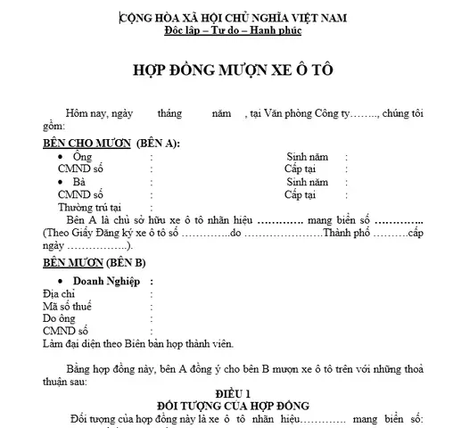 Mô Hình "mượn Xe Ô Tô Sử Dụng" - Xu Hướng Mới Cho Xã Hội Hiện Đại
