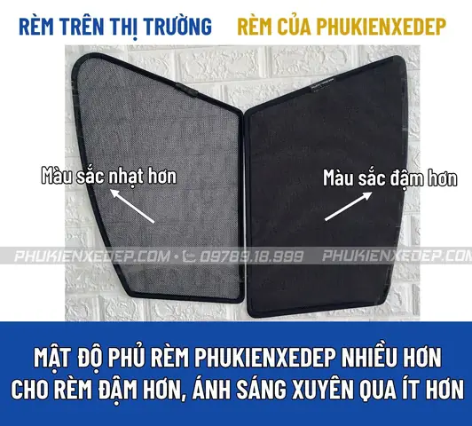 Hình Ảnh Và Video Phân Biệt Rèm Che Nắng Ô Tô Loại 1 Và Loại 2 Tại Phụ Kiện Xe Đẹp