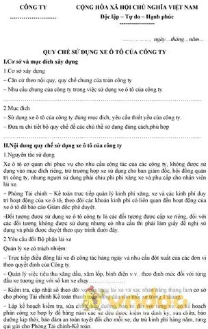 Quy Chế Quản Lý Xe Ô Tô Chuyên Dùng: Toàn Tập Từ A-z