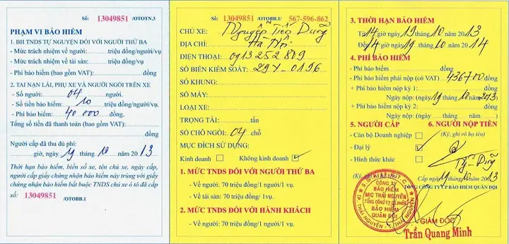Phạm Vi Bồi Thường, Mức Bồi Thường Của Bảo Hiểm Ô Tô Bắt Buộc