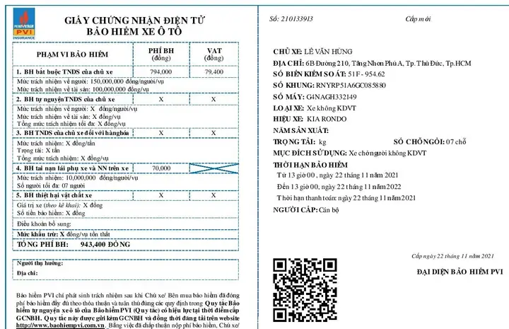 Bảo Hiểm Ô Tô Điện Tử Có Được Chấp Nhận Không?
