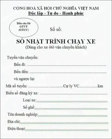 Sổ Nhật Ký Hành Trình Xe Ô Tô Là Gì?