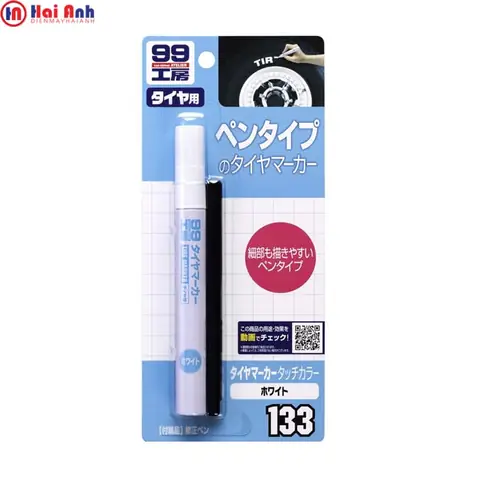 Bút Sơn Lốp Xe Ô Tô Màu Trắng Tire Marker White B-133 Soft99 Chính Hãng, Sản Xuất Tại Nhật Bản Bút Sơn Lốp Xe Ô Tô Màu Trắng Tire Marker White B-133 Soft99 Chính Hãng, Sản Xuất Tại Nhật Bản